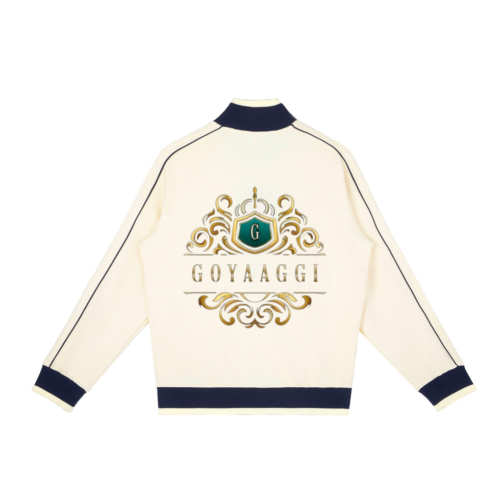 Color Block Raglan Sleeve Zip Track Jacket