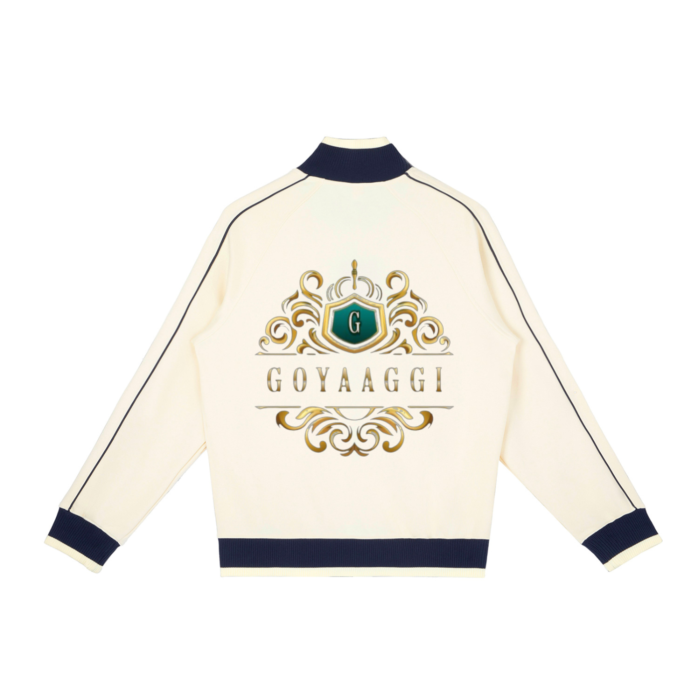 Color Block Raglan Sleeve Zip Track Jacket